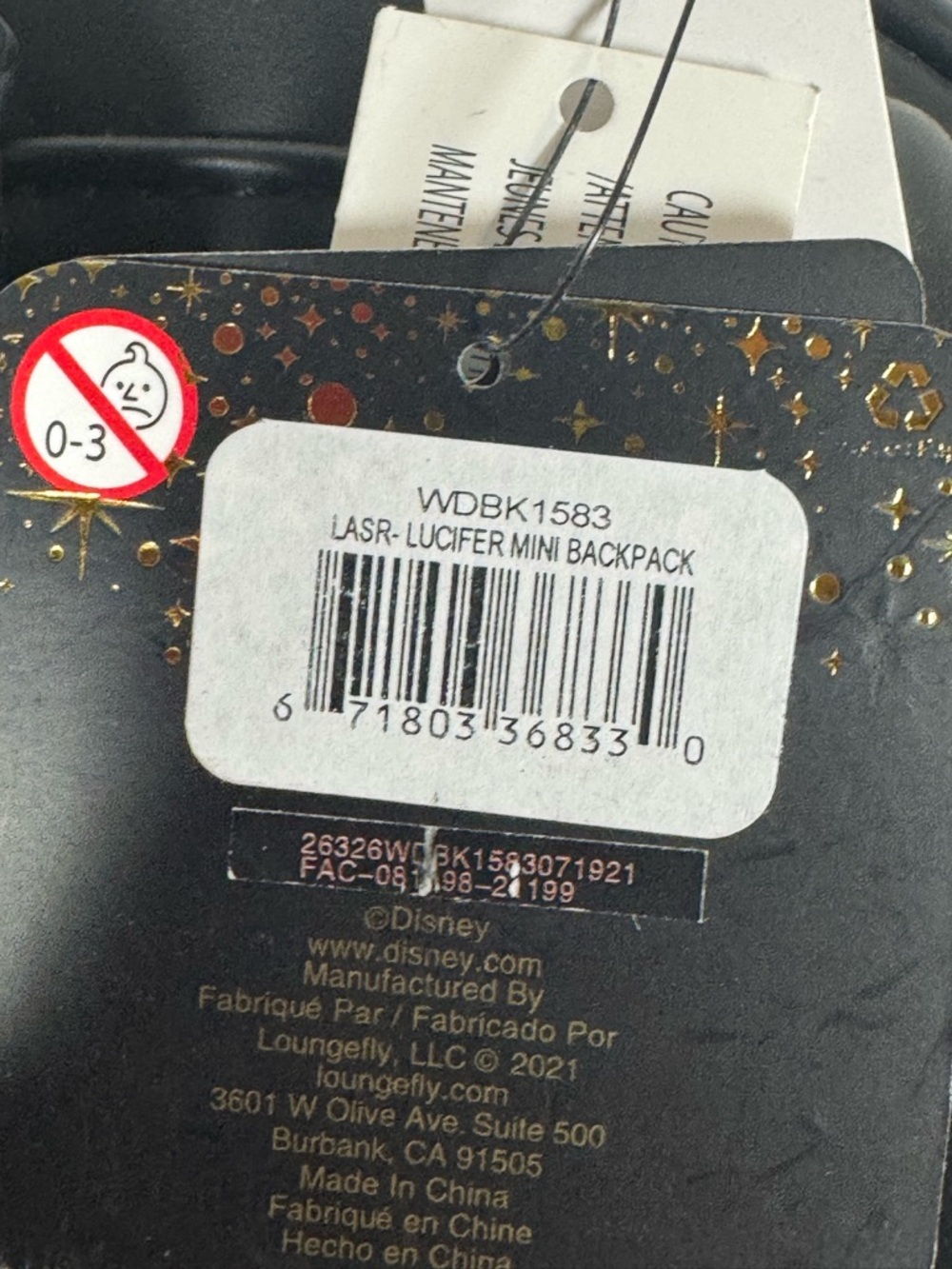 NWT Loungefly LASR X Disney Cinderella Lucifer and Gus Gus mini backpack - Picture 14 of 15
